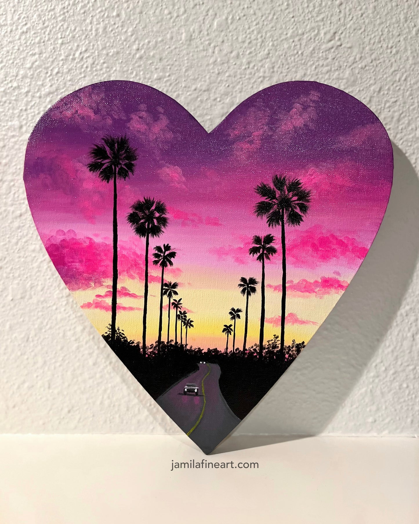 Palm Tree Road | Acrylic on canvas