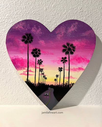 Palm Tree Road | Acrylic on canvas
