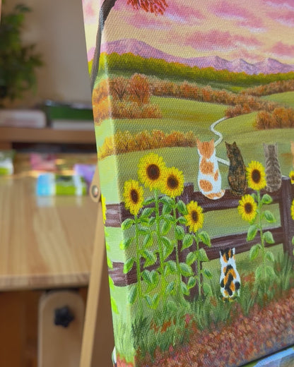 Autumn Kittens | Original Painting