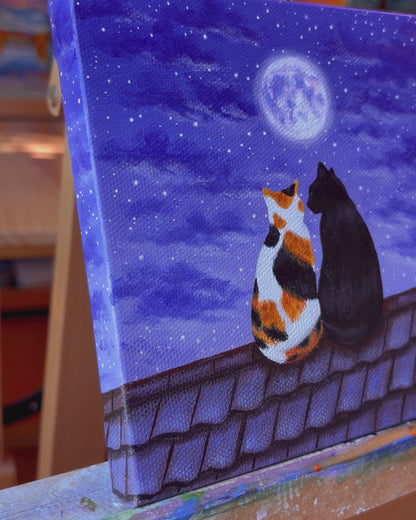 Moonlight Companions | Original Painting