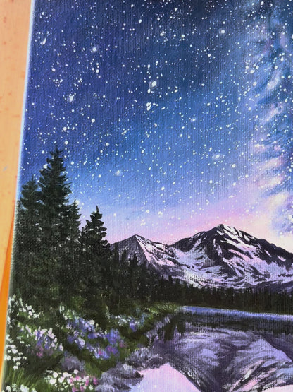 Midnight Galaxy | Acrylic on canvas