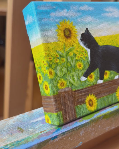 Tuxedo Kitten | Original Painting