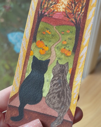 Cozy Cats Bookmark | Original Painting