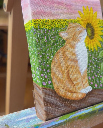 Orange Tabby Kitten | Original Painting